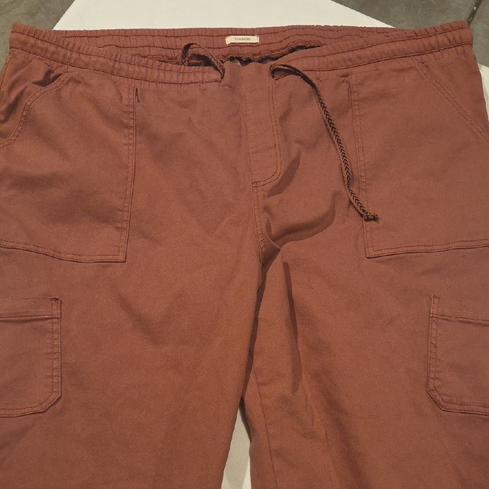 Maurices Men's Cargo Jogger Pants — Rust Brown - Picture 2 of 5